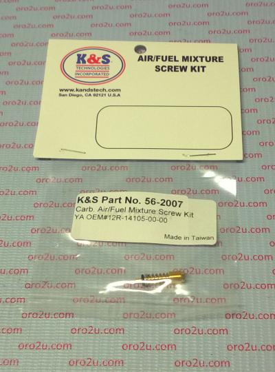 AIR FUEL SCREW KIT YAMAHA, 12R-14105-00-00, YAMAHA, KS 56-2007, YFZ YFM FZR