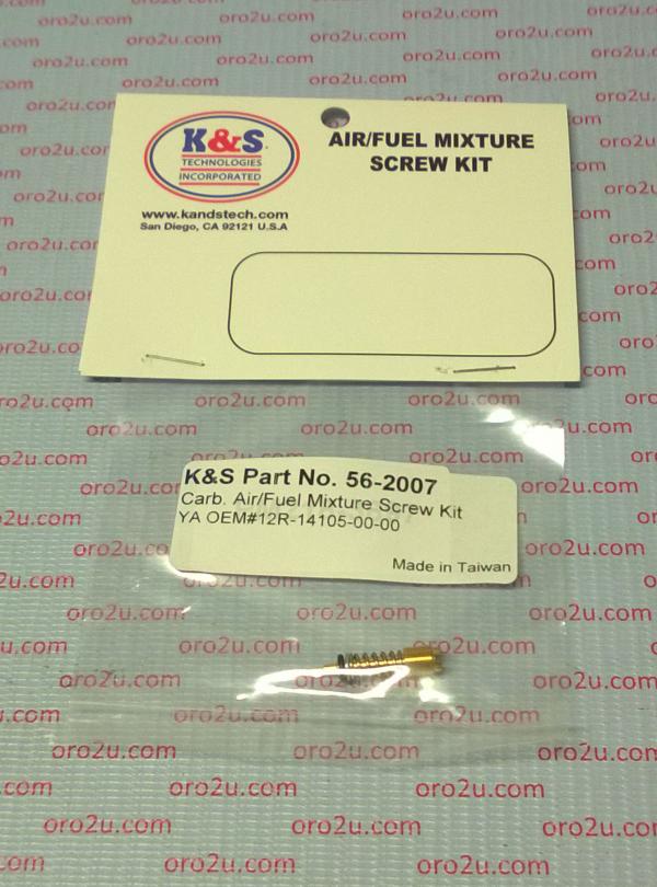 AIR FUEL SCREW KIT YAMAHA, 12R-14105-00-00, YAMAHA, KS 56-2007, YFZ YFM FZR