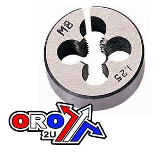 DIE CIRCULAR 8mm x 1.25 STD