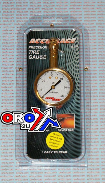 TYRE PRESSURE GAUGE 60 PSI, ACCU-GAGE 60XGA, 60XGA