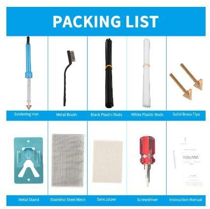 PLASTIC WELDING DIY REPAIR KIT, REINFORCING MESH / HOT STAPLES