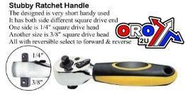 DUAL HEAD STUBBY RATCHET