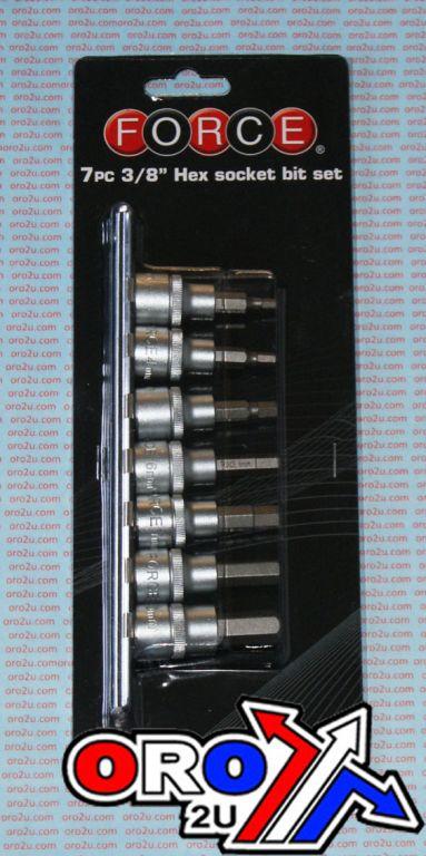 7PC HEX.KEY 3/8 DRIVE SET