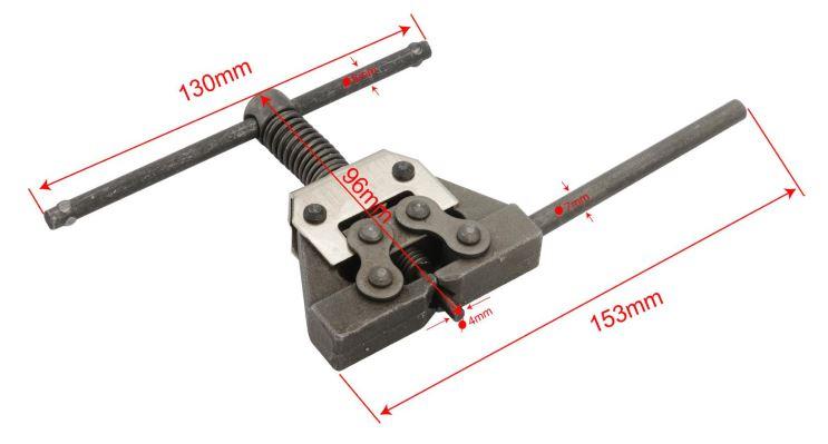 MOTORCYCLE 4mm PIN CHAIN BREAKER AND LINK EXTRACTOR TOOL 415–530 O X RING CHAINS