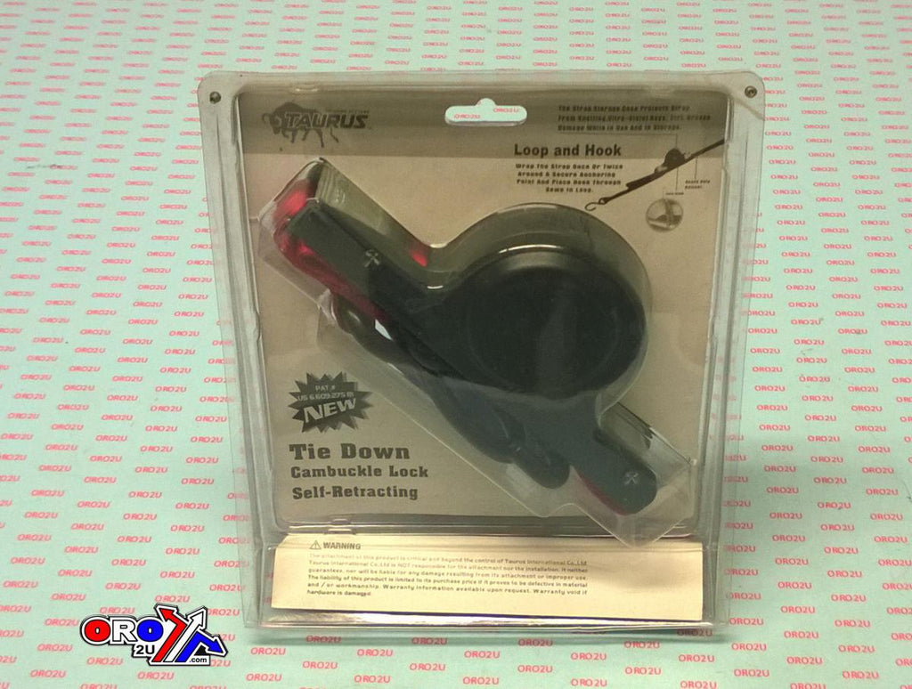 SELF-RETRACTING TIE DOWN. RED