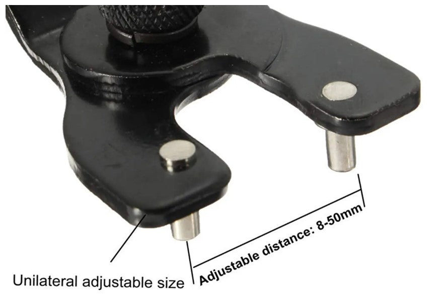 ADJUSTABLE PIN SPANNER 8-50mm ALLOY PINS