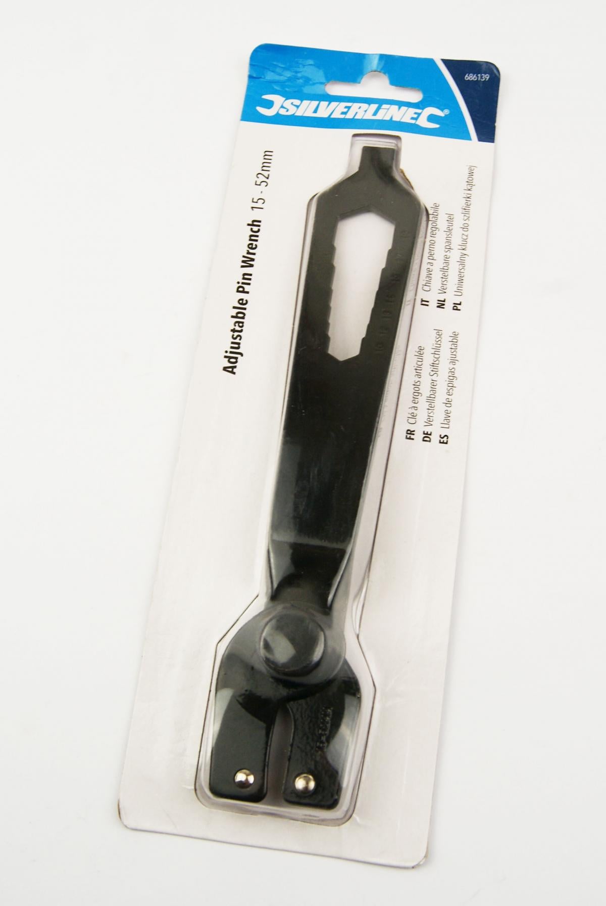 ADJUSTABLE PIN WRENCH 8/200mm FOR ANGLE GRINDERS (10–30mm RANGE)