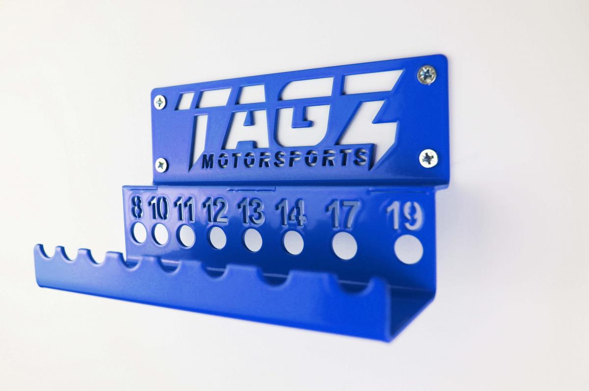 TAGZ ORGANISER T-BAR RACK BLUE, FITS UP TO 8 T-BARS