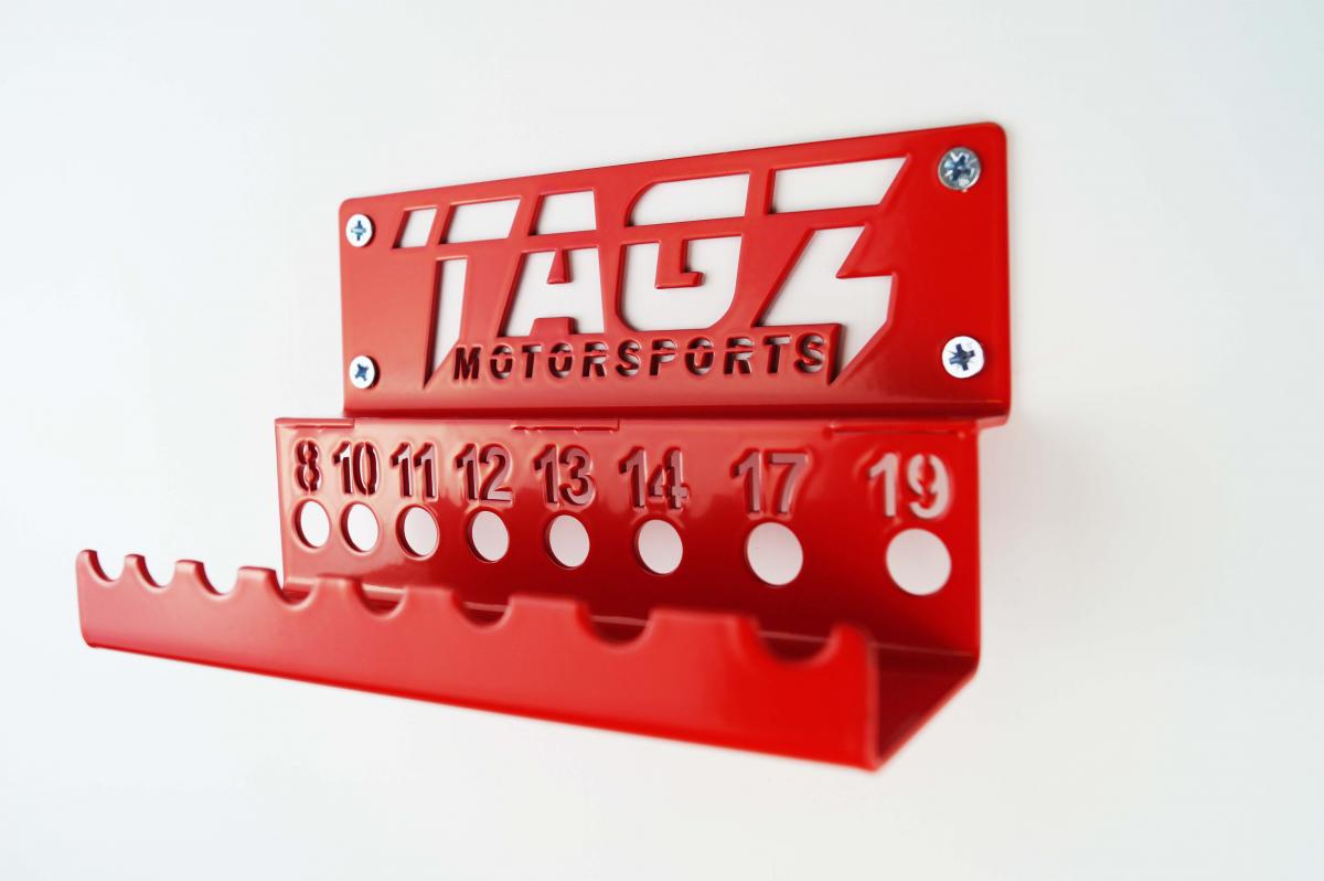 TAGZ ORGANISER T-BAR RACK RED, FITS UP TO 8 T-BARS
