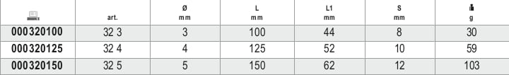 Centre Punch 3mm - Beta Tools 32 3