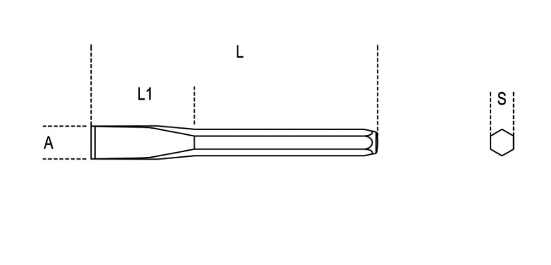 Flat Chisel 125mm - Beta Tools 34 125