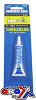 BLUE THREADLOK 6ml. TUBE TL-34 ABRO-TL-342