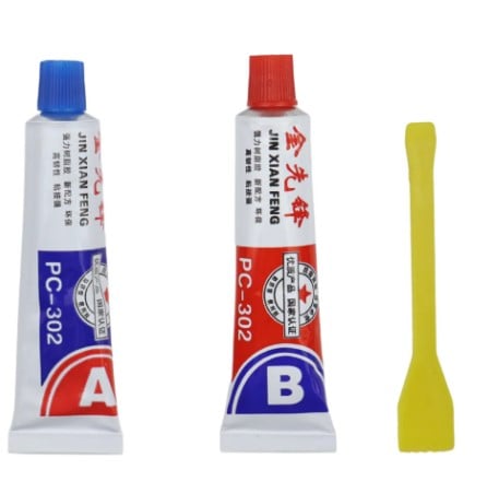 EPOXY STEEL 5 MIN SET SYRINGE 20g METAL REPAIR AB GLUE WATERPROOF