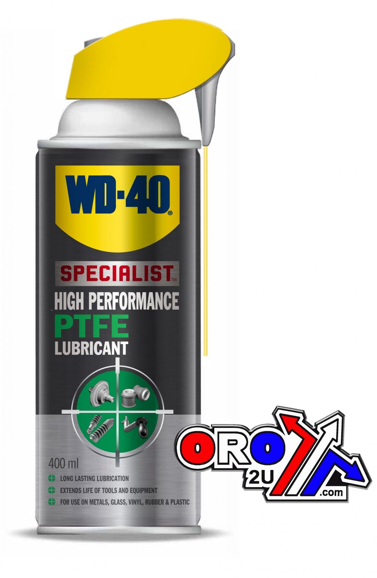 WD40 HP PTFE Lubricant - 400ml 44397, 01-414