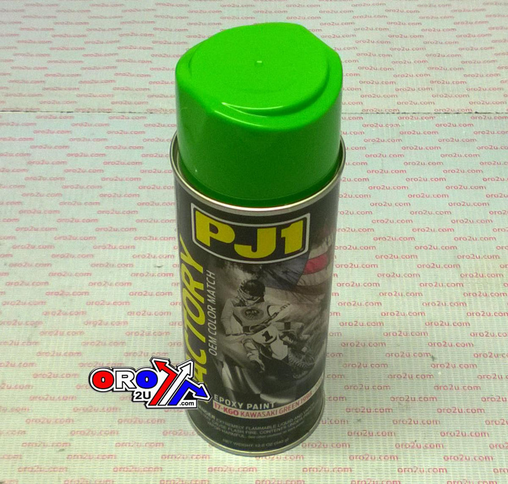 PJ1 KAWASAKI GREEN OEM COLOUR 1998 - 2002, PJ1 17-KGO, PJ011019, EPOXY PAINT 340ML