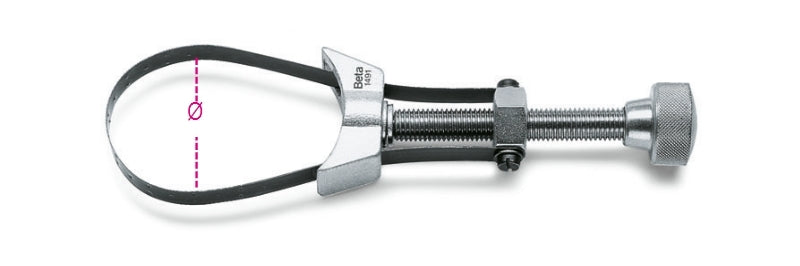 Adjustable Oil Filter Wrench 65-110mm - Beta Tools 1491