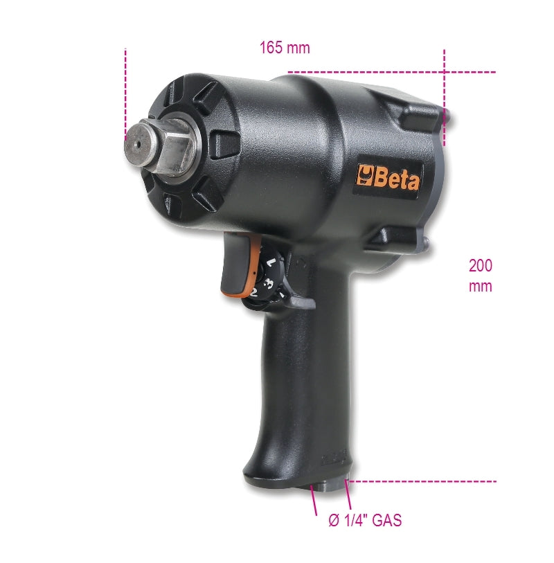 Compact Reversible Impact Wrench 3/4 1600 Nm - Beta Tools 1928XM