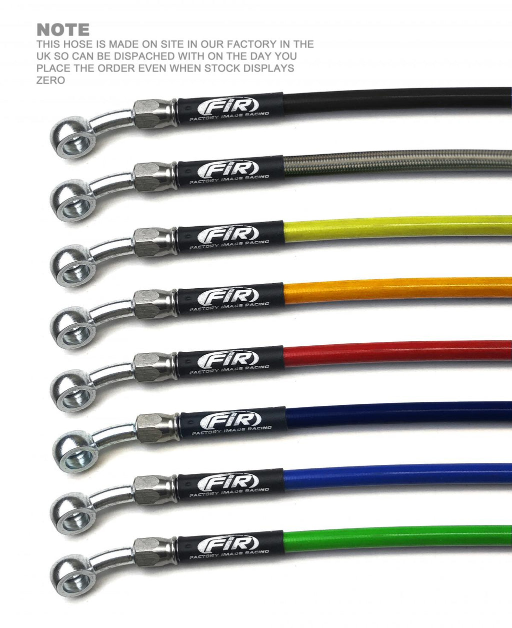 HOSE FRONT BRAKE WP KTM SX, 1985-1988 MX MC 125 250 350 FIR, KIT DONE