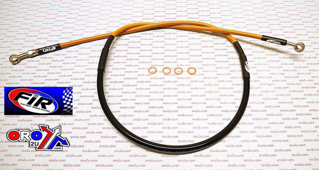 HOSE FRONT BRAKE ORANGE / BLK KTM SX65 2002-2005