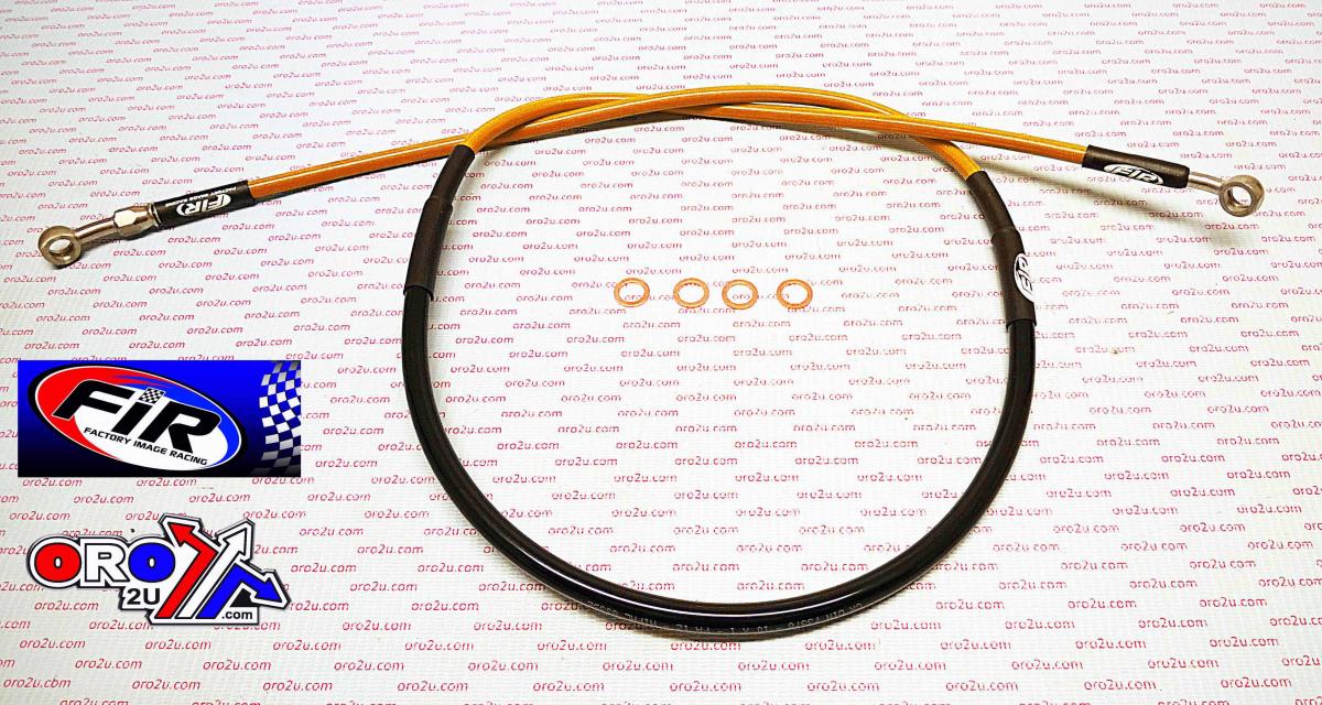 HOSE FRONT BRAKE ORANGE / BLK KTM SX65 2002-2005