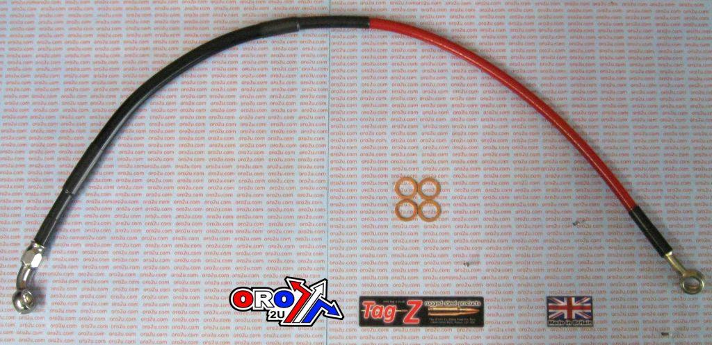 HOSE REAR BRAKE RED/BLACK, HONDA CRF450R CRF450X