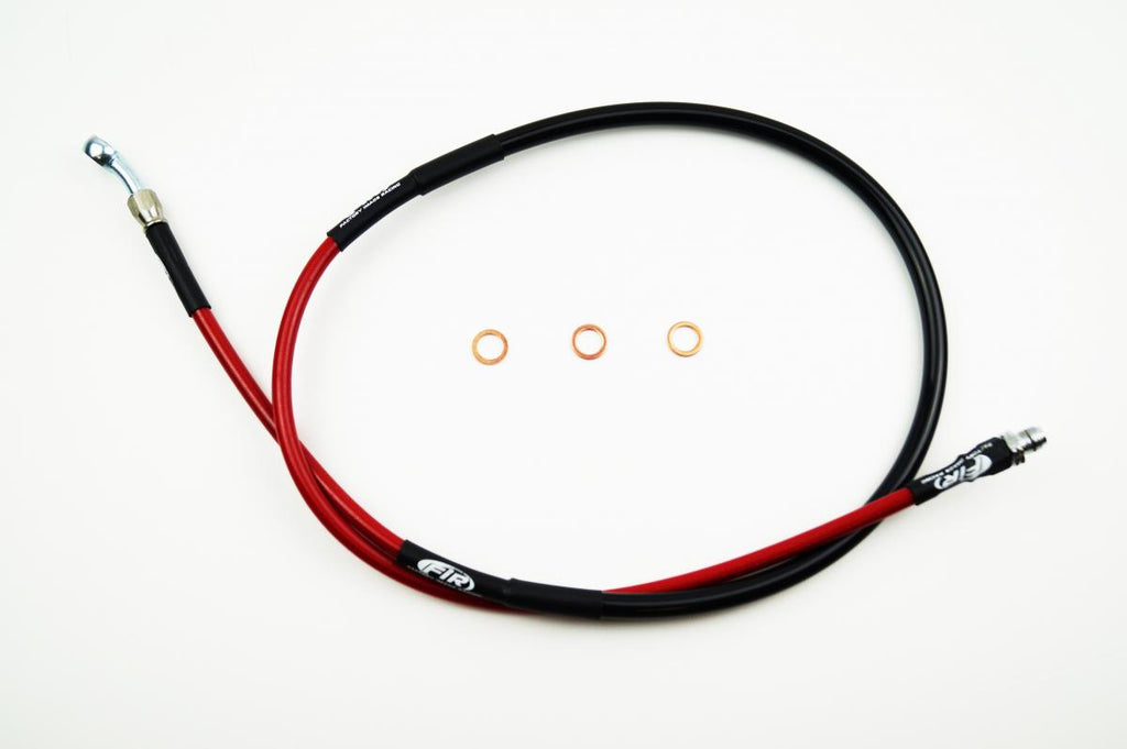 HOSE FRONT BRAKE RED / BLK 1989 CR125 HONDA
