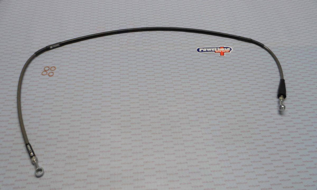 HOSE FRONT BRAKE SILVER / BLK, VENHILL Y01-1-036/P, WR200 RD, RE 1992-1993 YAMAHA