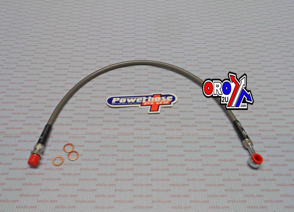 HOSE REAR BRAKE SILVER / BLK, VENHILL Y01-2-008/P, YAMAHA TY250 1993 - 1998
