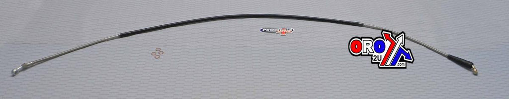 HOSE FRONT BRAKE SILVER / BLK, VENHILL K01-1-022/P, 1989-1995 KTM GS W/P.