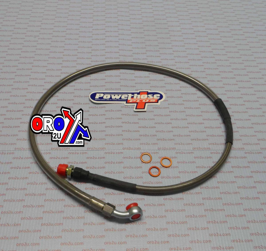 HOSE REAR BRAKE SILVER / BLK, VENHILL H05-2-002/P, 95-98 HUSABERG MX