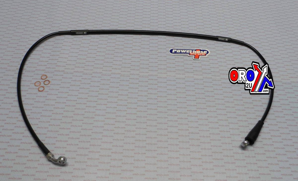 HOSE FRONT BRAKE SILVER / BLK, VENHILL H02-1-067/P, HONDA CRF150R & RB 2007-2018