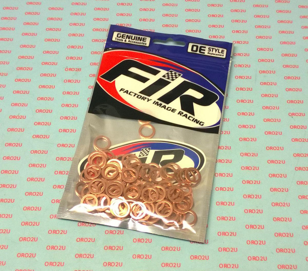 COPPER WASHER M10 PK OF 100, SIZE ID10 x OD15 x W1.5mm
