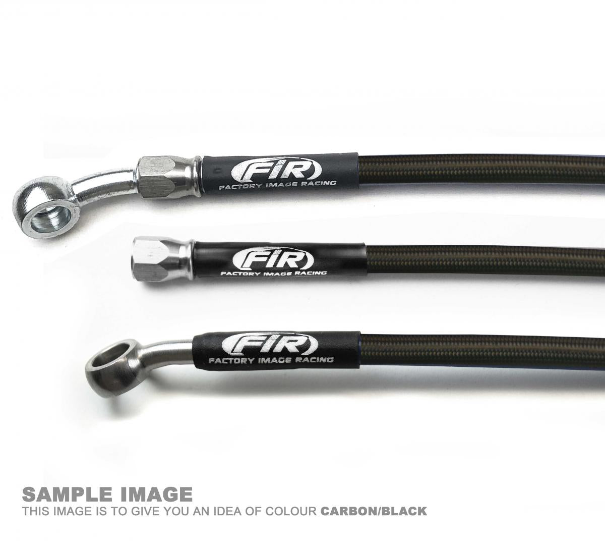 HOSE FRONT BRAKE KIT/3 BLACK +2 YAMAHA YFZ 350 BANSHEE 90-06