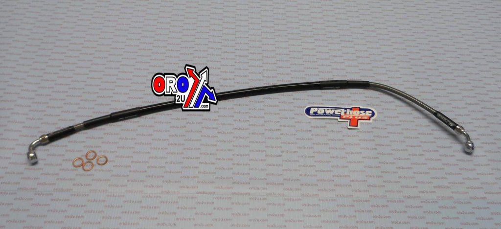 HOSE REAR BRAKE SILVER / BLK, VENHILL H01-2-022/P, 2009-2011 CR125 HUSQVARNA