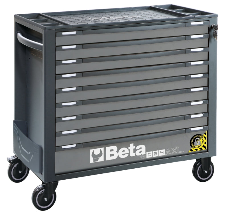Mobile Roller Cab 9 Drawers Anti-Tilt System Long Model 1000kg Capacity - Beta Tools RSC24AXL/9-A