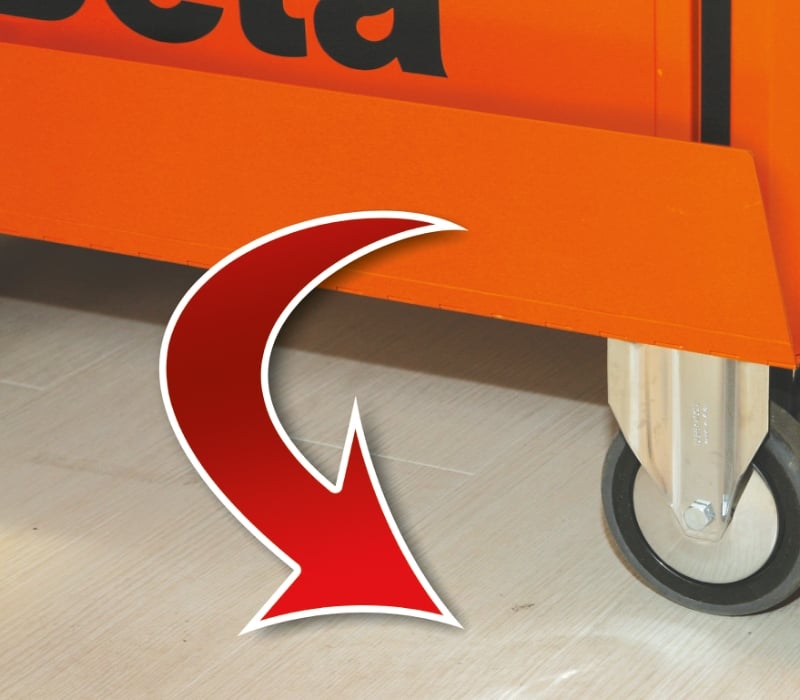 Special Mobile Roller Cabinet Racing MD Type with 7-Drawer and 2-Drawer Modules - Beta Tools C39MD-R