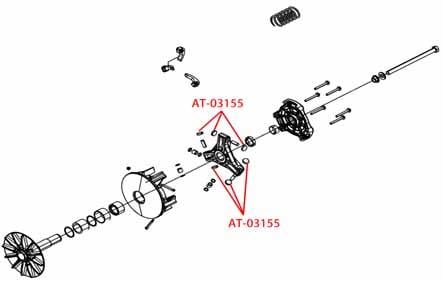 CLUTCH BUTTON POLARIS 5450940, BRONCO AT-03155-1 PACK-6