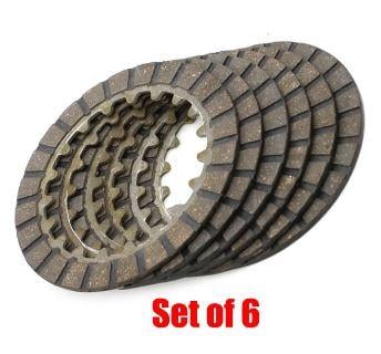 SET OF 6 CLUTCH FRICTION PLATES YAMAHA PW80 3E5-16521-00-00 22F-16521-00-00