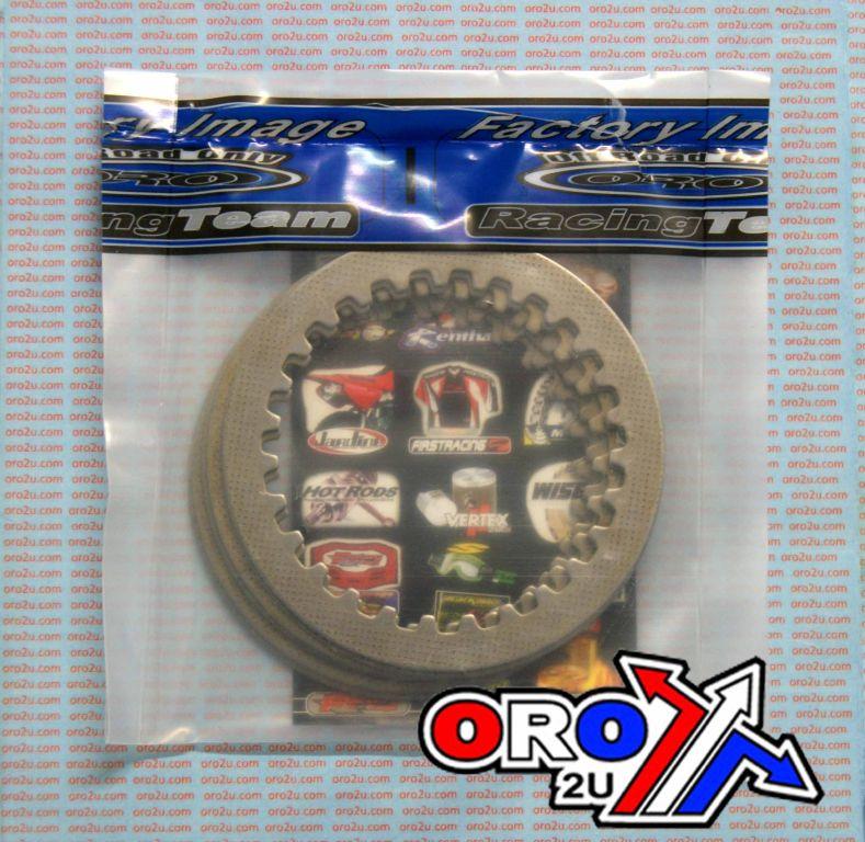 CLUTCH PLATE STEEL SET/6 YZ250, YAMAHA YZ250 82-87, 1.6MM OEM SIZE