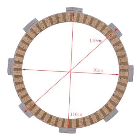 CLUTCH FRICTION PLATE SET CRF230F, 22201-KBW-900 22201-KPM-850
