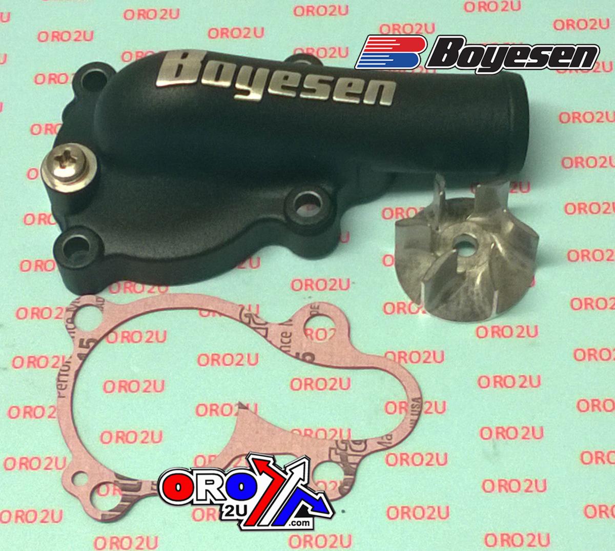 WATER PUMP COVER 16-18 KX450F, Supercooler BOYESEN WPK-18AB, BLACK