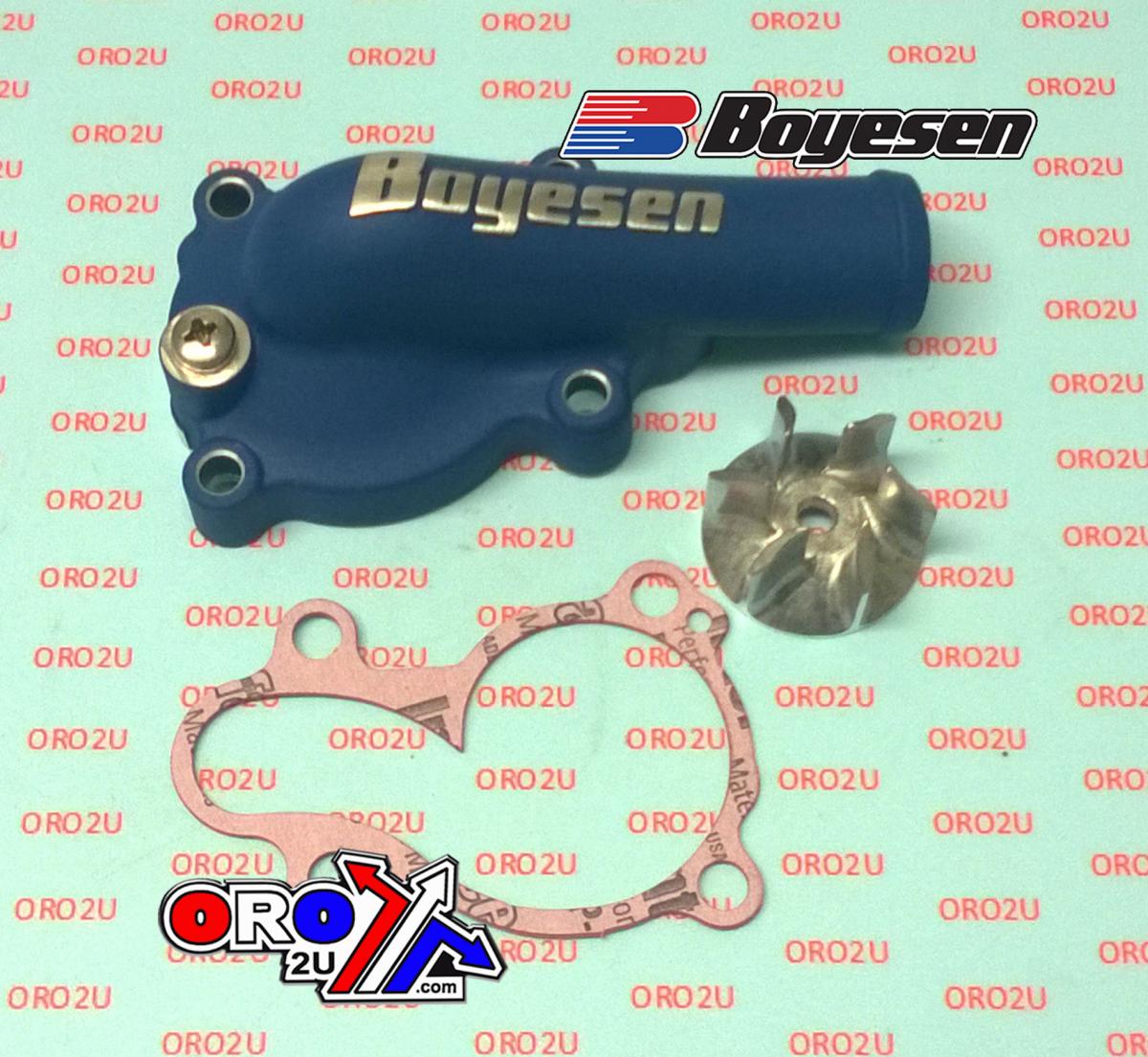 WATER PUMP COVER 16-18 KX450F, Supercooler BOYESEN WPK-18AL, BLUE