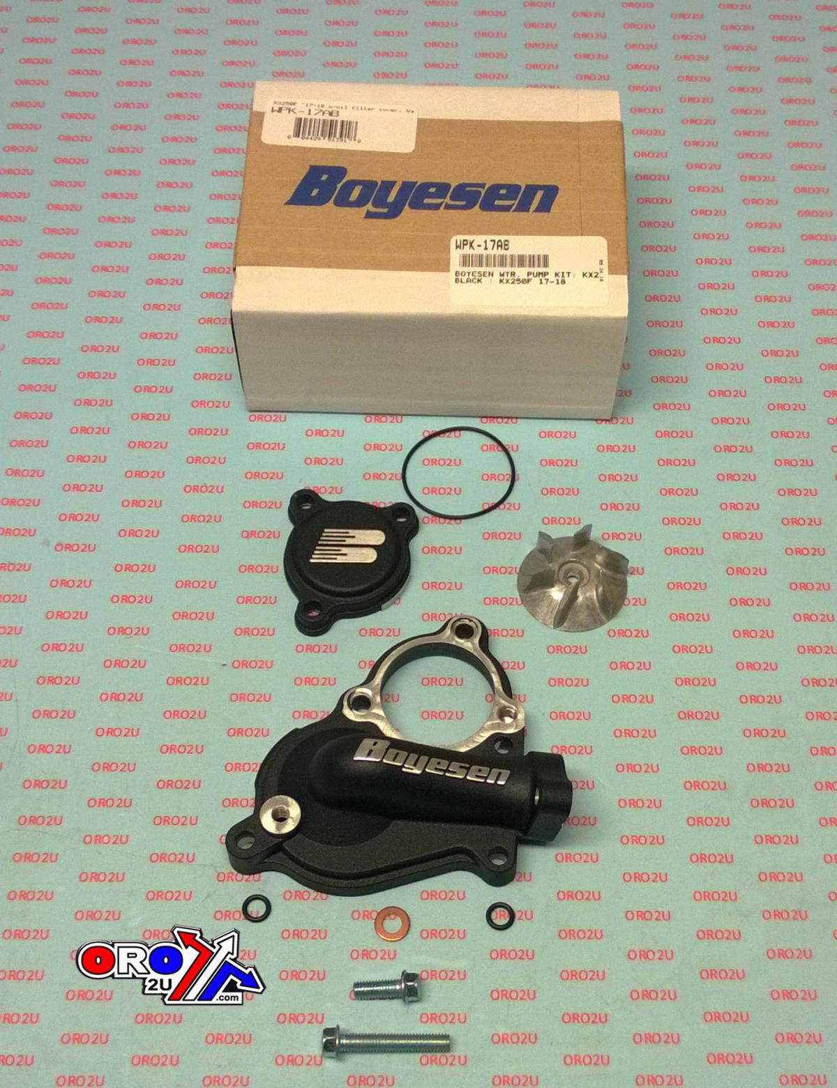 WATER PUMP COVER 17-23 KX250F, BOYESEN WPK-17AB SUPERCOOLER