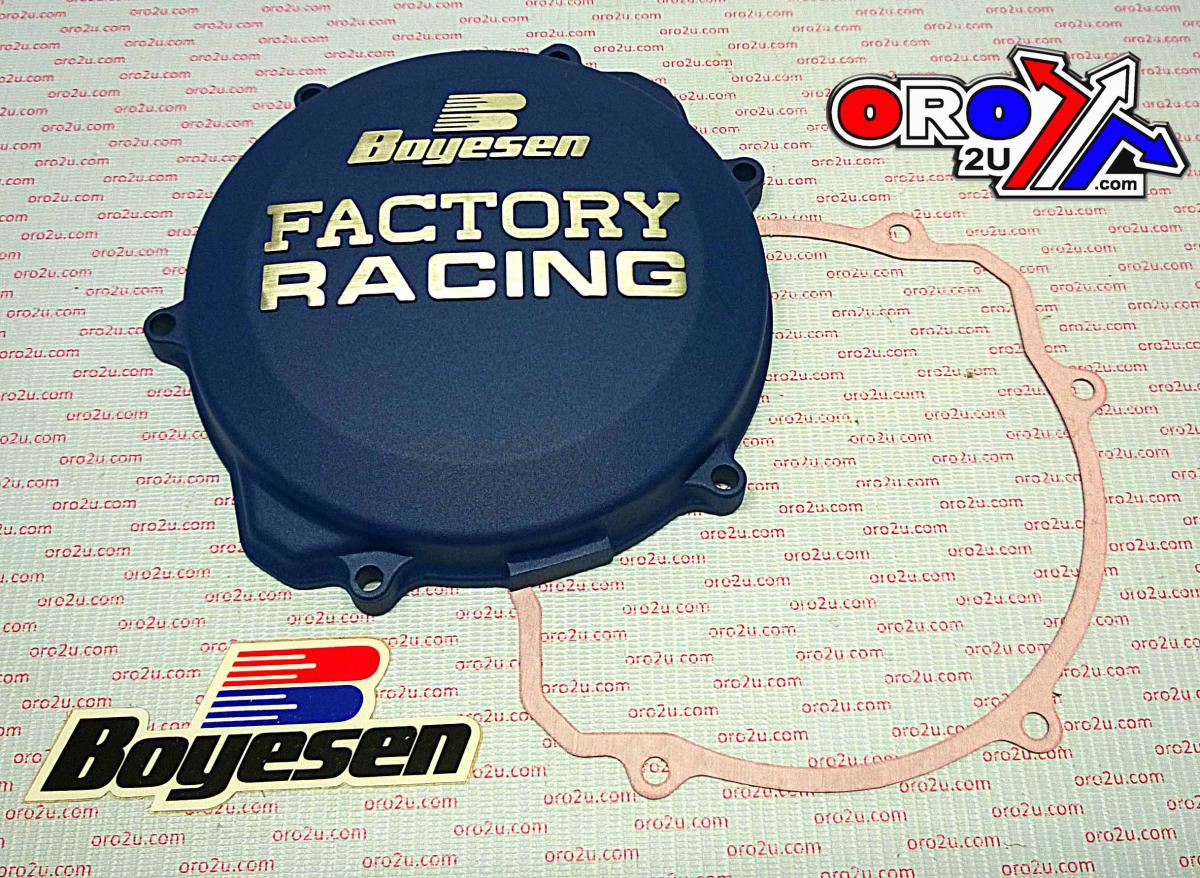 CLUTCH COVER 99-25 YZ250, BOYESEN CC-32AL BLUE