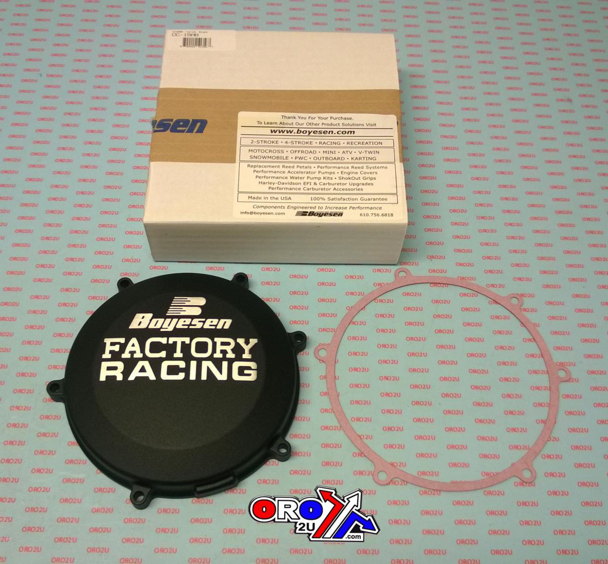 CLUTCH COVER 16-18 KX450F, BOYESEN CC-18AB, BLACK