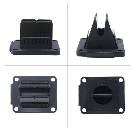 REED VALVE BLOCK CAGE KIT CARBON FIBRE 2002-2018 YAMAHA YZ85 4ES-13610-00-00 4ES-13613-00-00