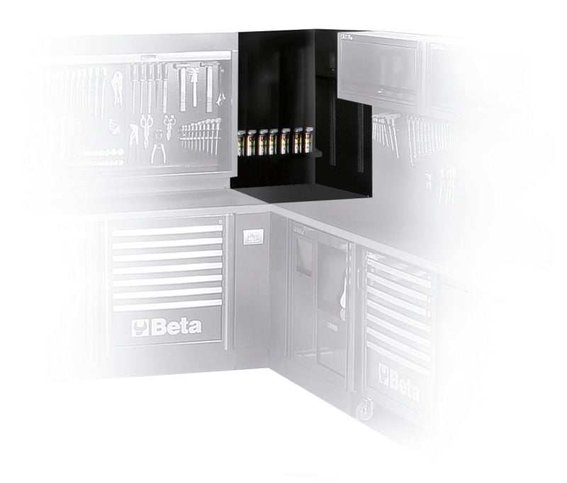 Upper Corner Tool Wall Systems, 700x1020x25mm, with Fixing Shelves - BetaRSC55 C55KAS