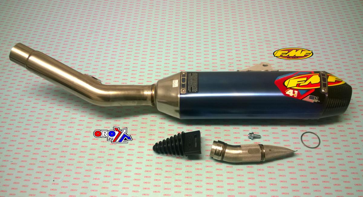 17-20 KX 250F FAC 4.1 TIT C/F CAP, FMF 042376, FACTORY 4.1, CARBON CAP, TITNAIUM