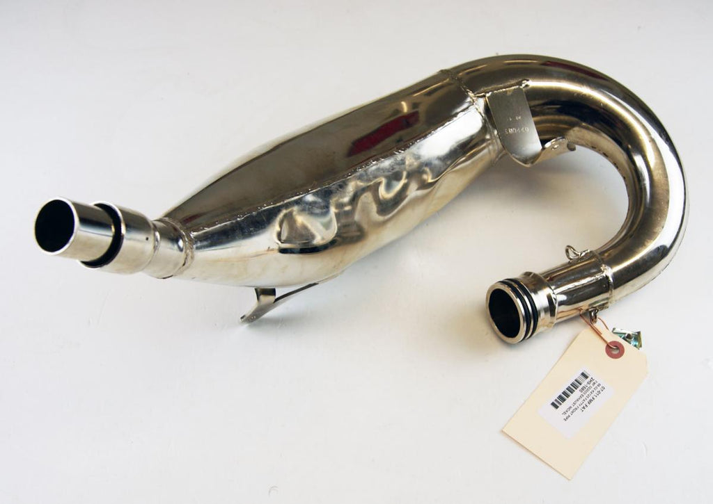 98-02 KX125 FATTY FRONT PIPE, FMF 022003 EXHAUST NICKEL