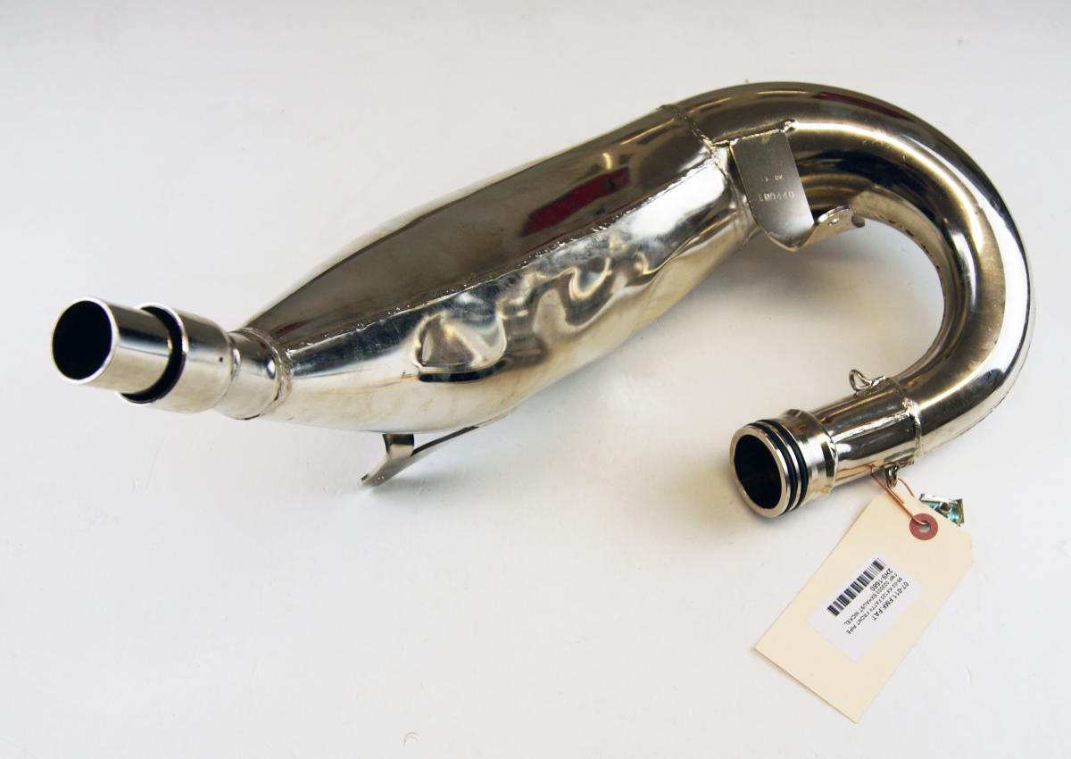 98-02 KX125 FATTY FRONT PIPE, FMF 022003 EXHAUST NICKEL